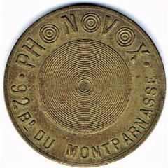 Phonograph Token - Phonovox Paris