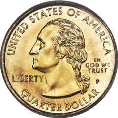1/4 Dollar `Washington Quarter` Delaware, Pattern