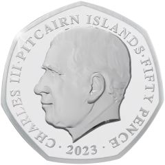 50 Pence - Charles III Yoda; Coloured
