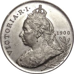 Medal - Victoria Royal Visit; white metal