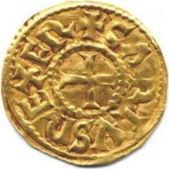 Solidus - Charles II Melle mint, monogram
