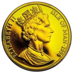 1/2 Crown - Elizabeth II Burmese Cat, Gold