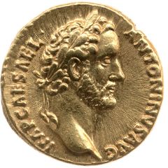Denarius - Antoninus Pius PONT MAX TR POT COS, Pietas