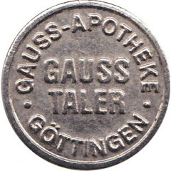 Gauss Taler - Gauss Apotheke Göttingen, non-magnetic type 2