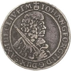 1/2 Thaler - John George II Dicker Halbtaler