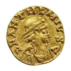 1 Tremissis In the name of Anthemius