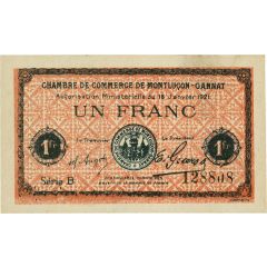 1 Franc - Chambre de Commerce de Monluçon-Gannat 03