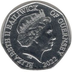 50 Pence - Elizabeth II Head of the Armed Forces, Silver and Gold Plated