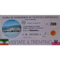 200 Lire Cassa di Risparmio di Trento e Rovereto