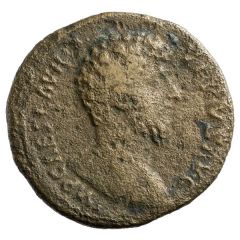Sestertius - Lucius Verus TR POT II COS II S C FORT RED, Fortuna