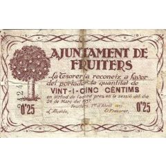 25 Céntimos Fruiters