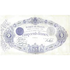 500 Francs - type1863 black indexes