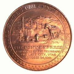 Medal - National Pony Express Termination