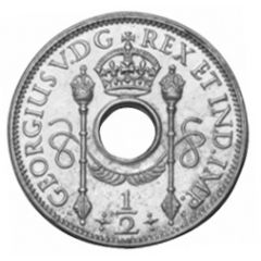 1/2 Penny - George V Trial Strike
