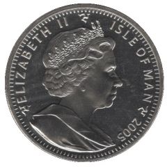 1 Crown - Elizabeth II Shorthair Cat - coloured version