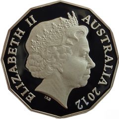 50 Cents - Elizabeth II 4th Portrait - Diamond Jubilee - Silver Proof