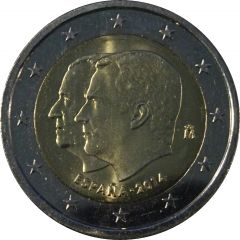 2 Euros - Felipe VI Accession to Spanish Throne