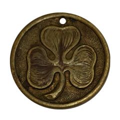 Lucky Shamrock with Lord`s Prayer