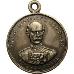 Medalet Relief of Ladysmith, J. Fenton, silver