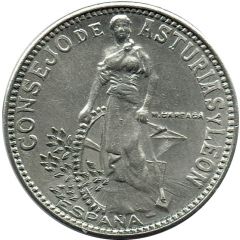 2 Pesetas Asturias and León