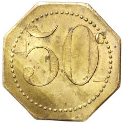 50 centimes - anonyme octogonal