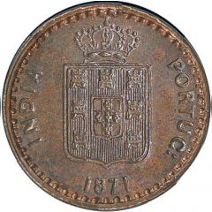 3 Réis - Luíz I Mumbai mint