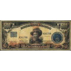 500 Pesos Treasury certificate, Purple back
