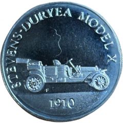 Franklin Mint - Collection of Antique Car Coins - Series 2 Stevens-Duryea Model X
