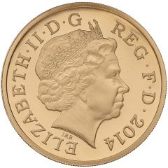 1 Pound - Elizabeth II Flax and Shamrock, Gold Proof