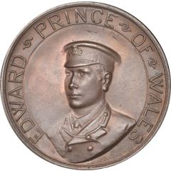 Medal - Edward, Prince of Wales Investiture, Vaughtons, bronze