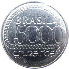 5000 Cruzeiros 200th anniversary of Tiradentes` death