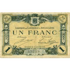 1 Franc - Chambre de commerce d`Angoulème [16] <2ème série>