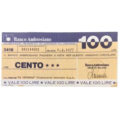100 Lire Banco Ambrosiano