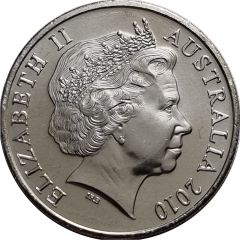 20 Cents - Elizabeth II 4th Portrait - Centenary of the Taxation Office