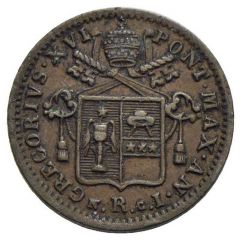 1 Quattrino Romano - Gregory XVI
