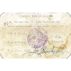 2 Pesetas Granyena de les Garrigues