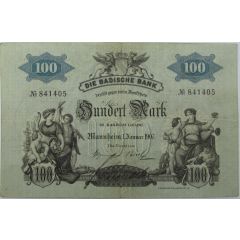 100 Mark Badische Bank