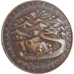 Medal - 1935 Chevrolet Trucks Pikes Peak Champion Pike National Forest, Colorado