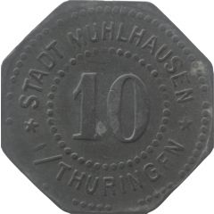 10 Pfennig - Mühlhausen in Thüringen