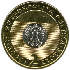 2 Zlotys 2000 Lat