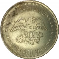 Token - No Cash Value Eagle looking right, 23 mm, Copper-nickel