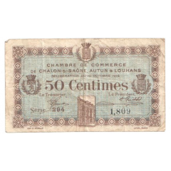 50 Centimes - Chambre de Commerce de Châlon-sur-Saône, Autun et Louhans 71