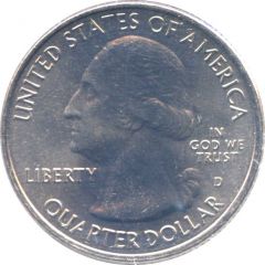 1/4 Dollar `Washington Quarter` Block Island National Wildlife Refuge, Rhode Island