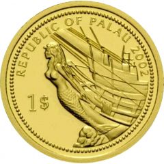 1 Dollar Lionfish, Gold Proof Issue