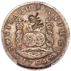2400 Réis - José I Counterstamp `MR` over 8 Reales/Santiago