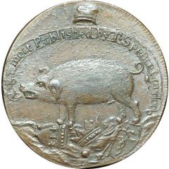 1/2 Penny Middlesex - Spence`s / Pig
