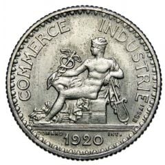 1 franc Chambres de commerce essai en maillechort