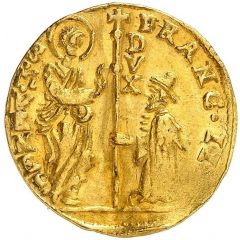 1 Zecchino - Franz II Christ with Gospel