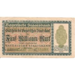 5 000 000 Mark Bayerische Staatsbank
