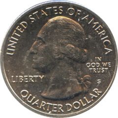1/4 Dollar `Washington Quarter` Lowell National Historical Park, Massachusetts